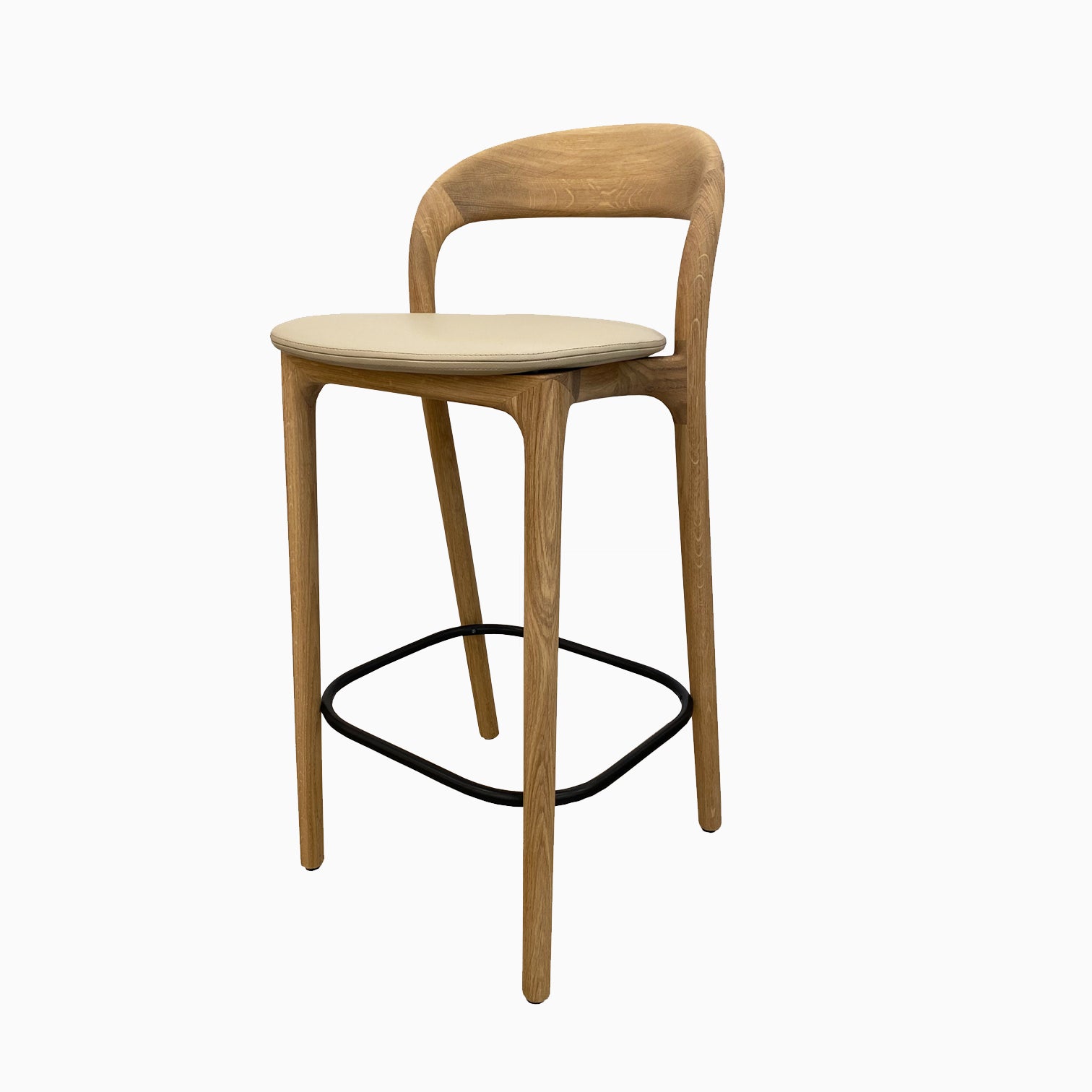 ARTISAN NEVA LIGHT BAR STOOL // Wood seat or leather