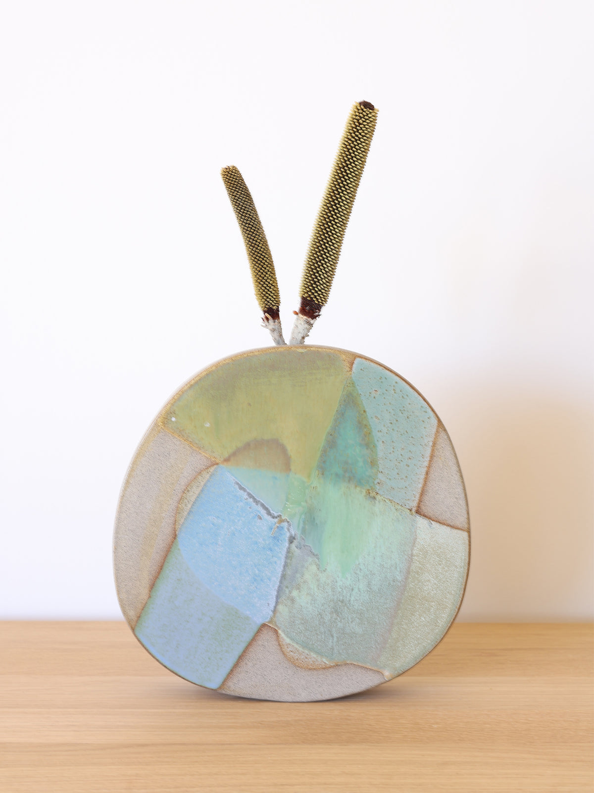 FLIP VASE // Art Series PAINTED GLAZE, Green