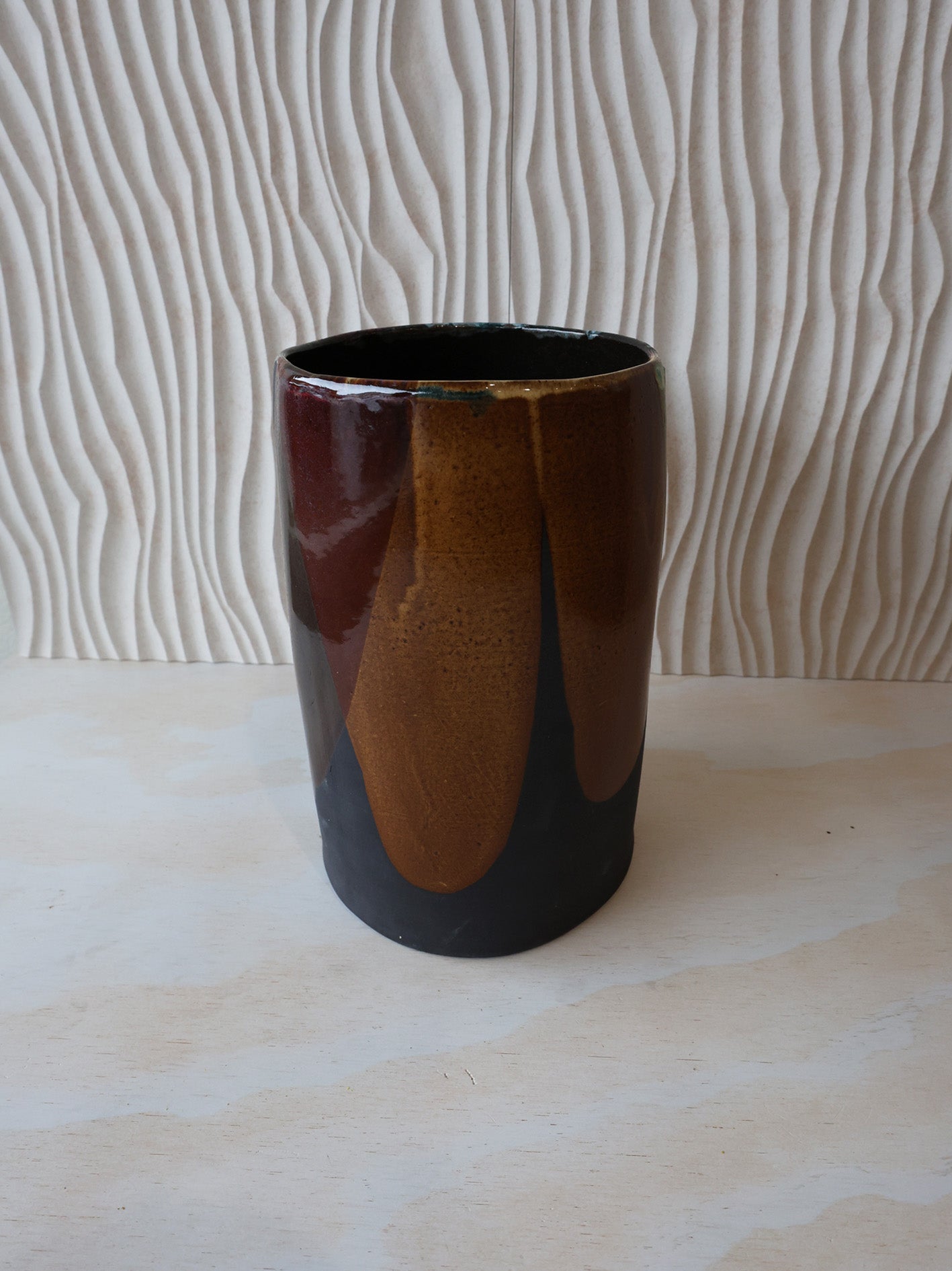 CYLINDER VASE // Art Series PAINTED GLAZE