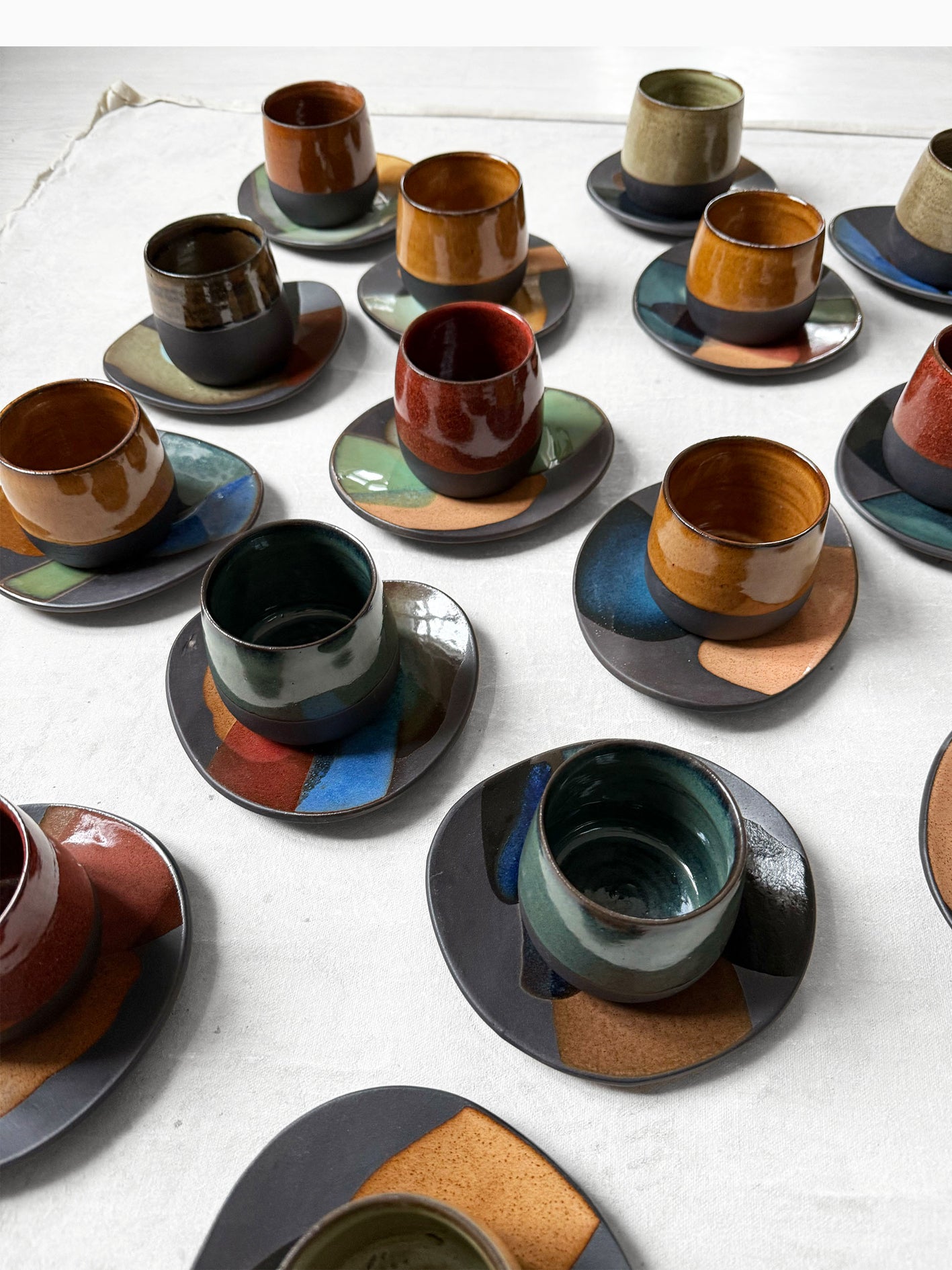 CUP & SAUCER // Art Series PAINTED GLAZE