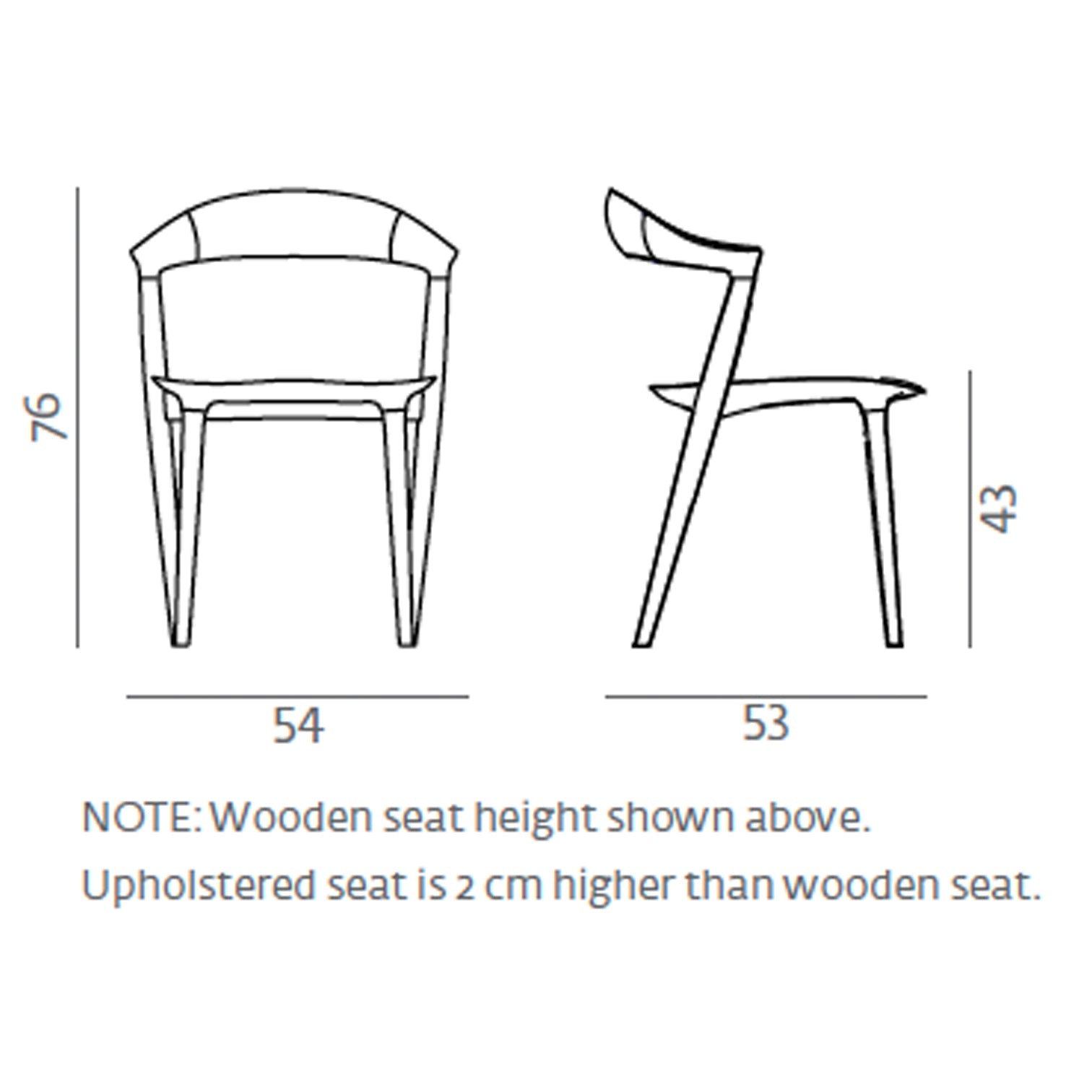 SALE - DINING CHAIR // ADDO, Oak seat