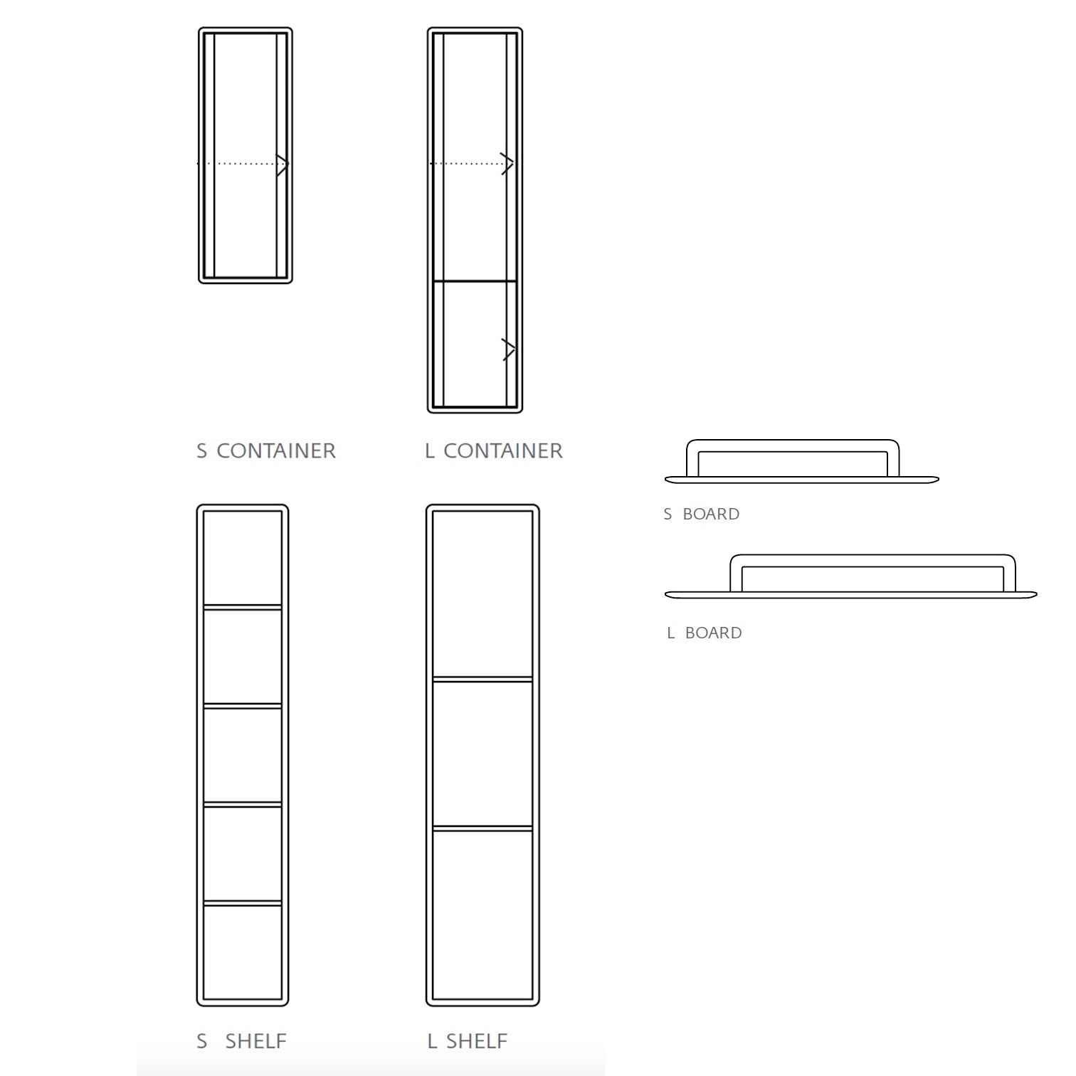 WALL UNIT // Invito (3 modular styles)