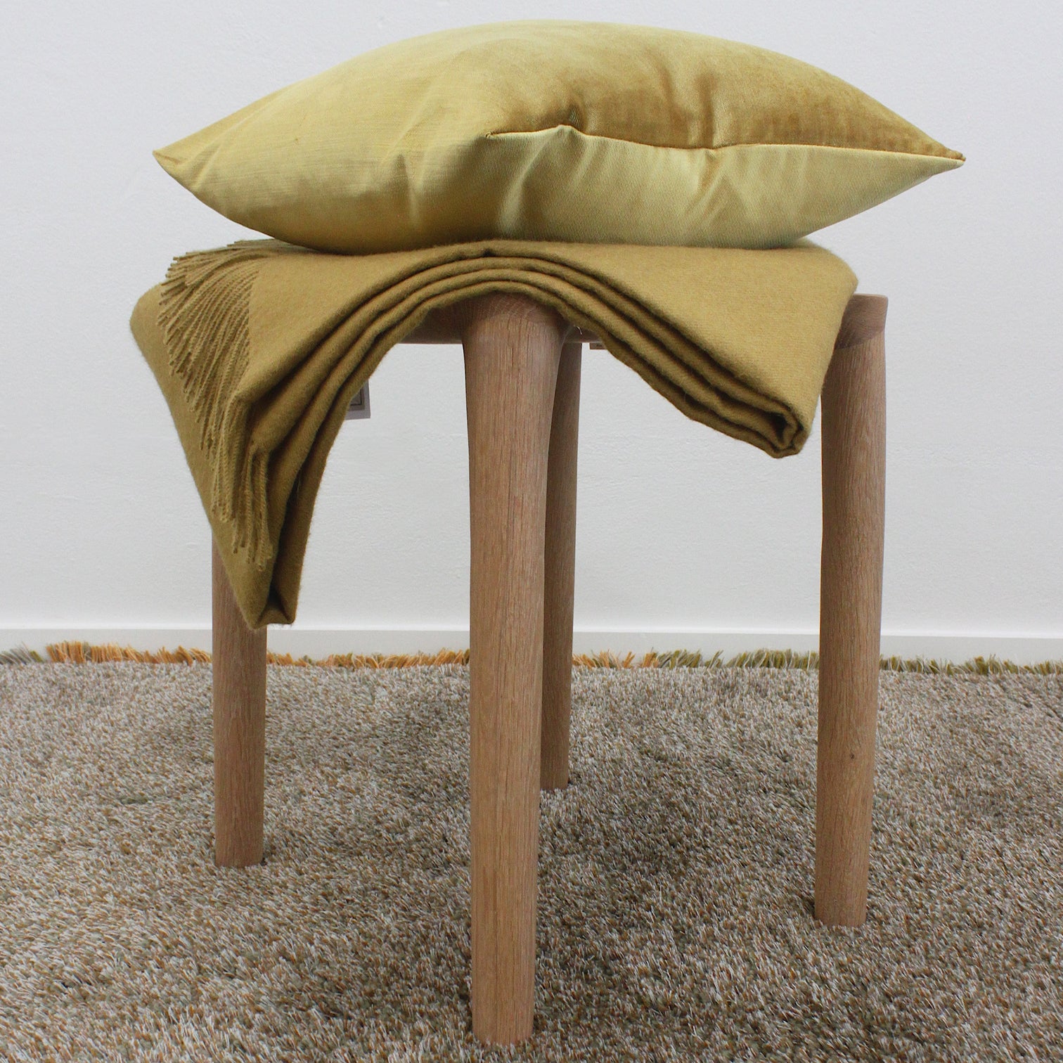 THROW // Baby Alpaca, GOLD-OCHRE