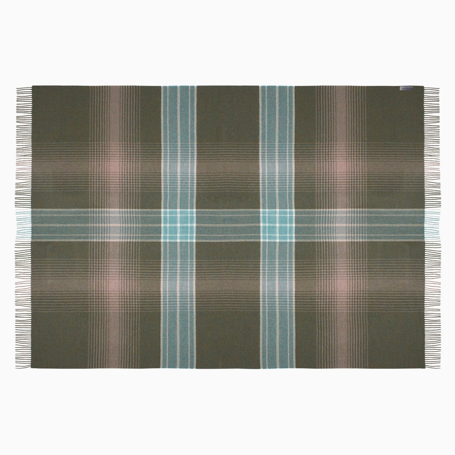 THROW // Baby Alpaca, MOSS CHECK