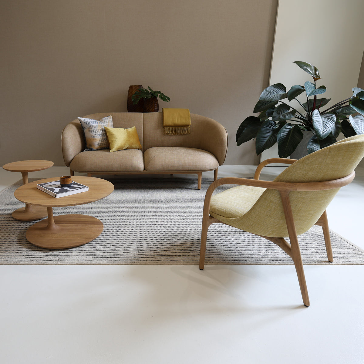ARTISAN SOFA // Mela, Trimmed, Oak [Flint]