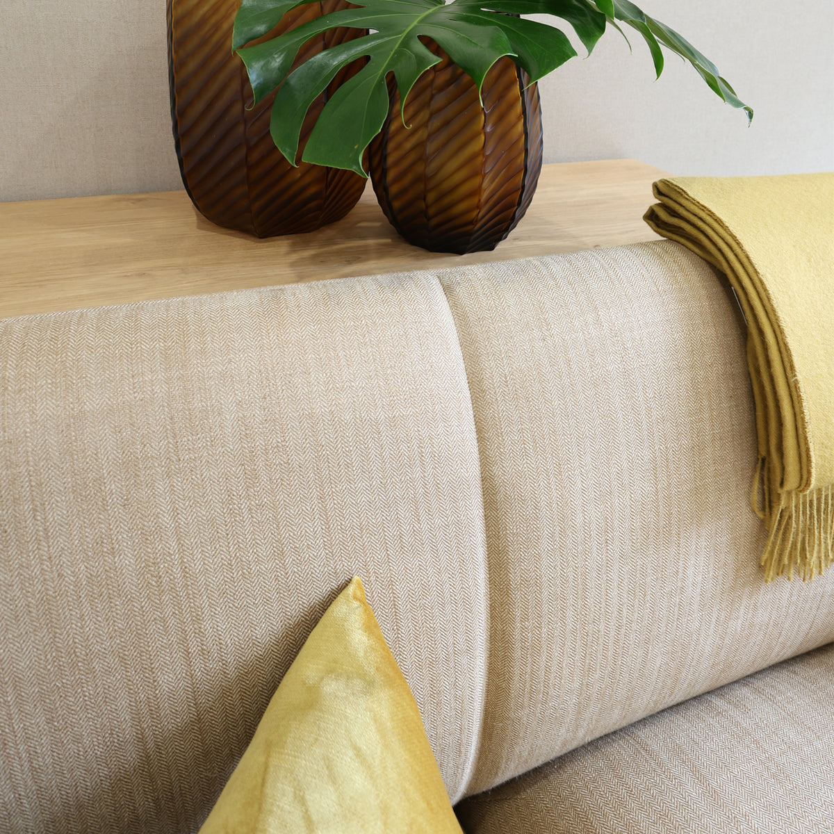 ARTISAN SOFA // Mela, Trimmed, Oak [Flint]