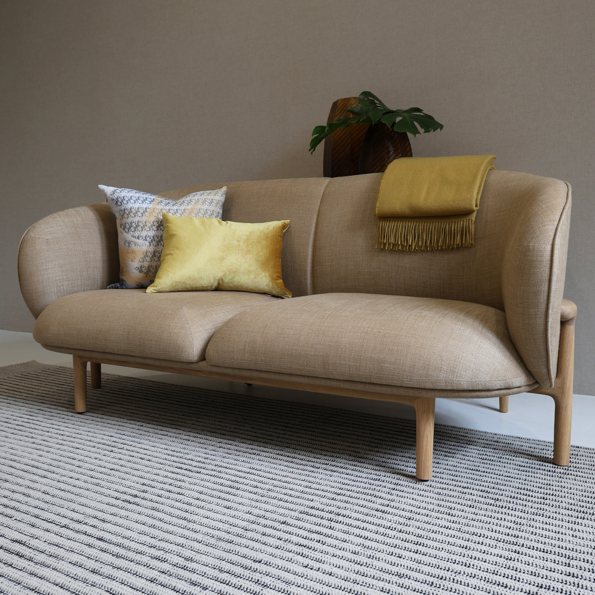 ARTISAN SOFA // Mela, Trimmed, Oak [Flint]