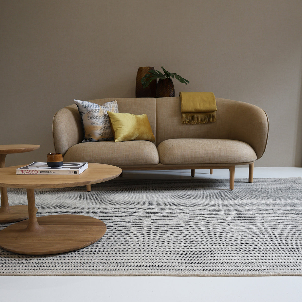 ARTISAN SOFA // Mela, Trimmed, Oak [Flint]
