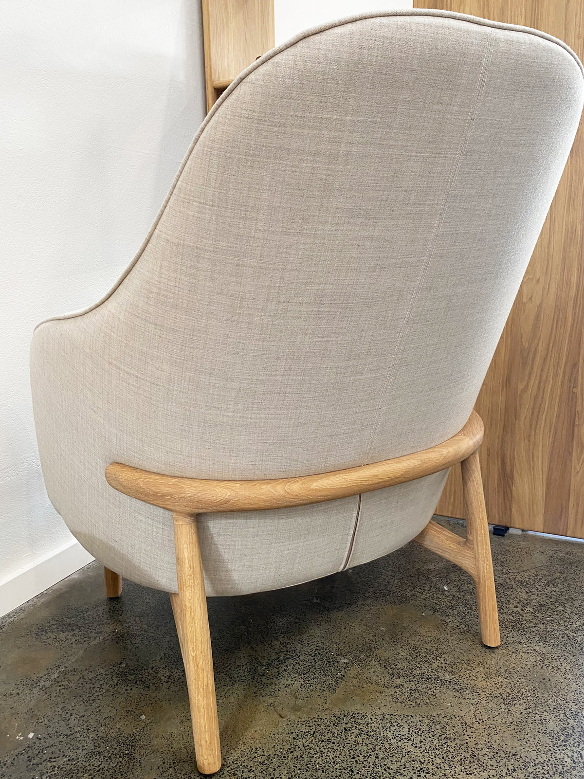 SALE - MELA LOUNGE CHAIR // High back, [SAND Remix 223]