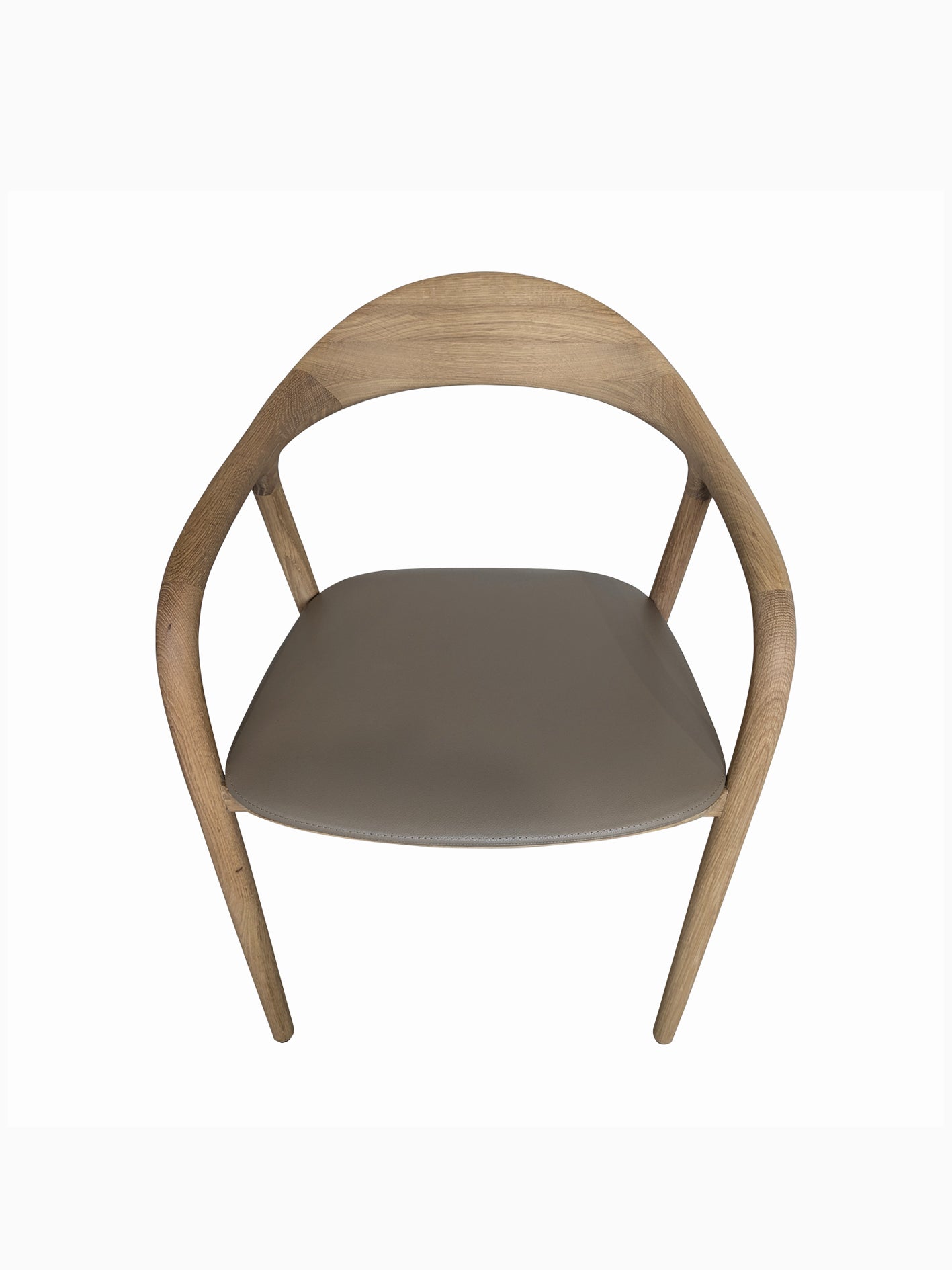 ARTISAN NEVA & NEVA LIGHT CHAIR // Oak & Leather [STONE]