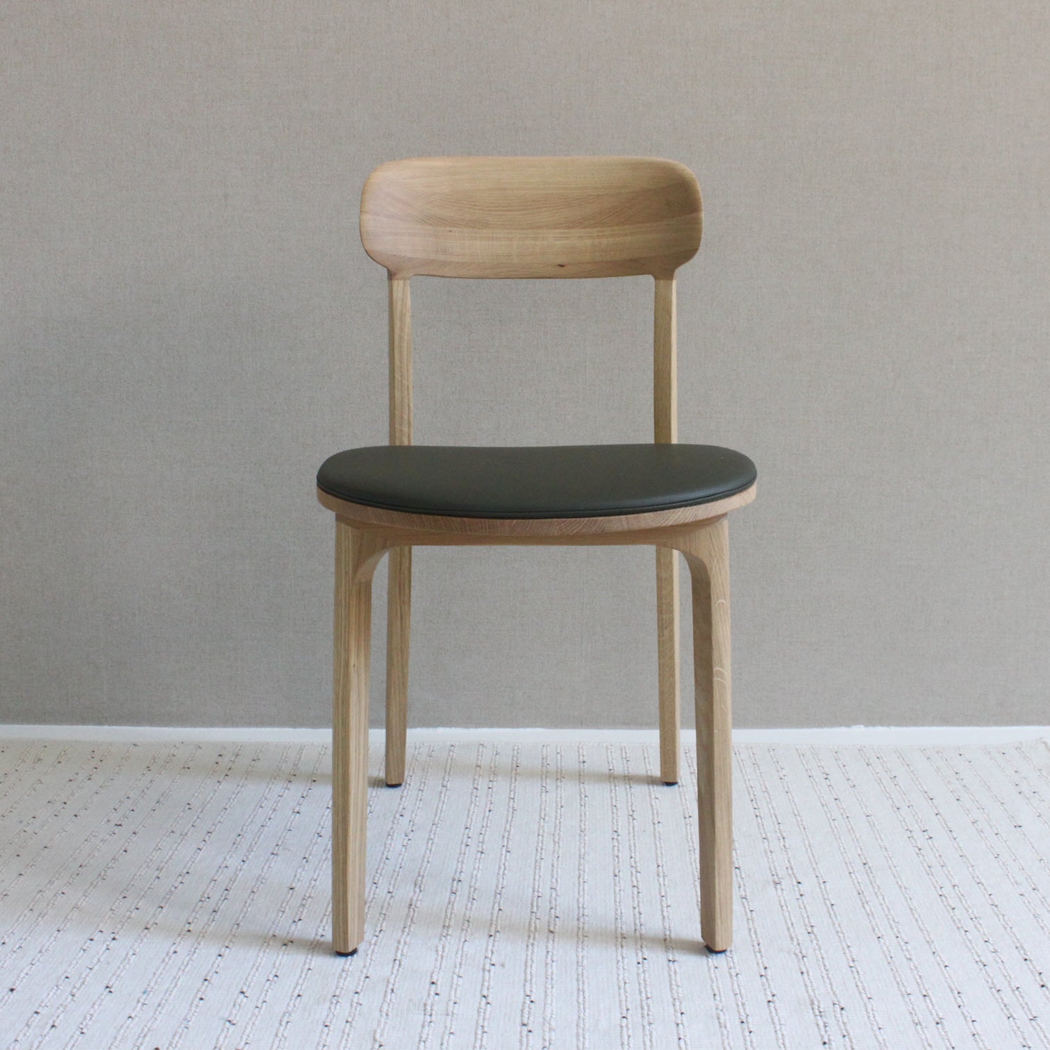 ARTISAN TANKA CHAIR // Oak + Leather [GREEN]