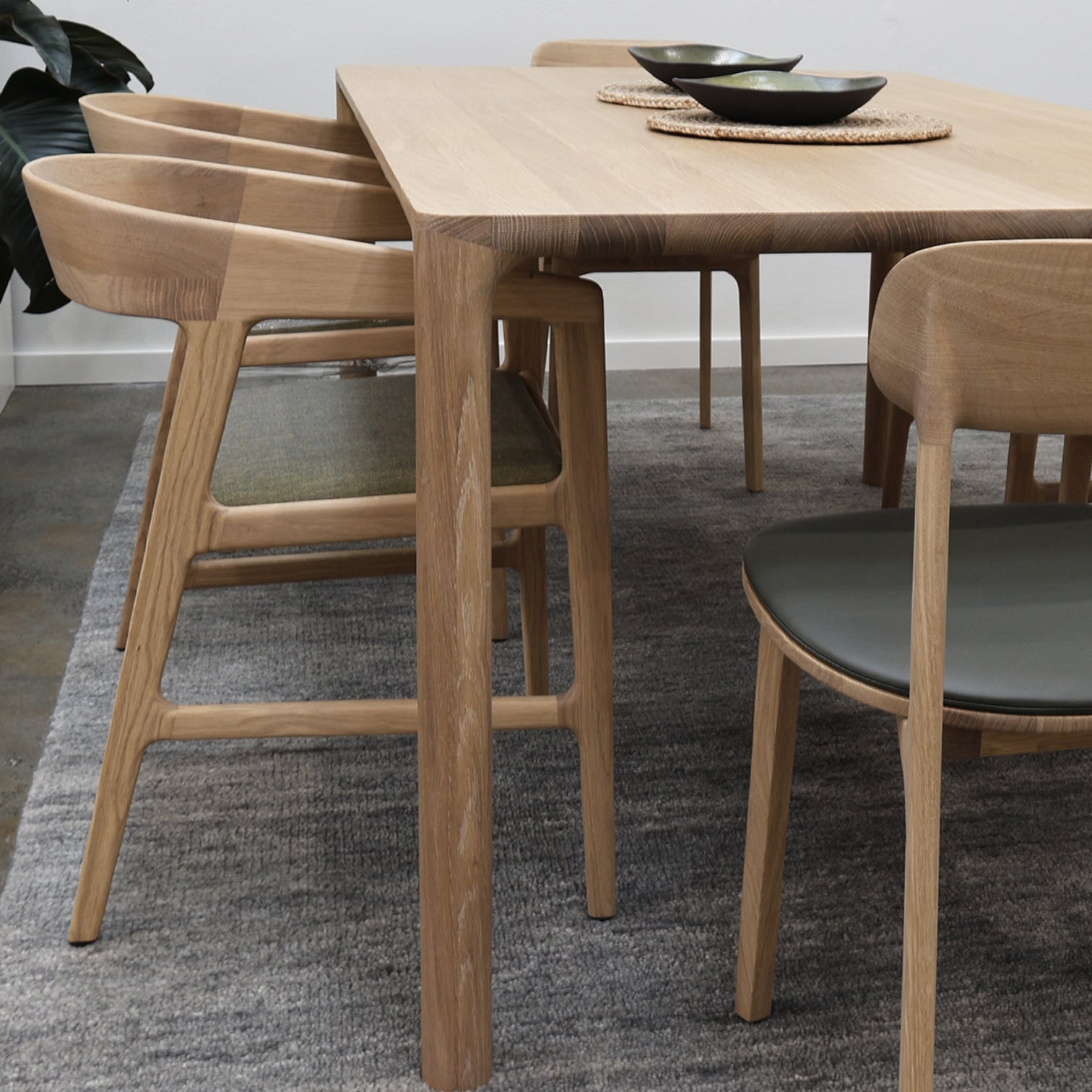 ARTISAN TESA CHAIR // Oak + Wool [GREEN]