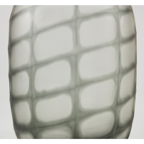 VASE // Glass, SHIBORI, Smoke