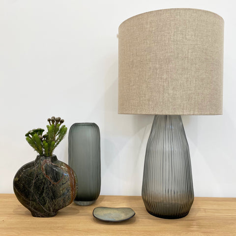 TABLE LAMP // Glass, SLATE, Tall