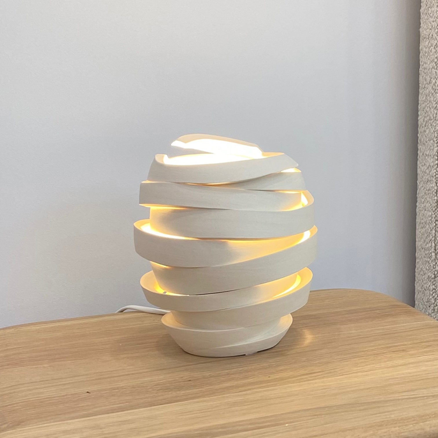 SIDE TABLE LAMP // Ceramic, SPIRAL