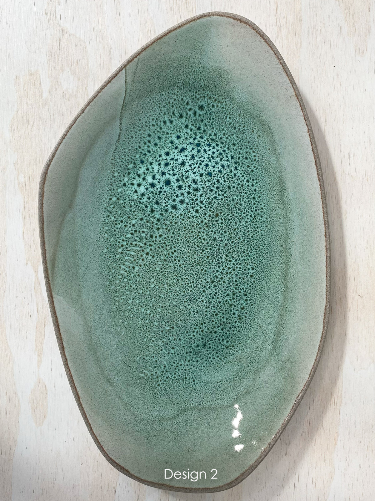 SERVING PLATTER // Speckled Verde