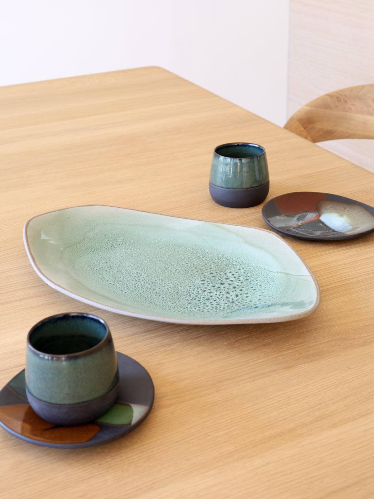 SERVING PLATTER // Speckled Verde