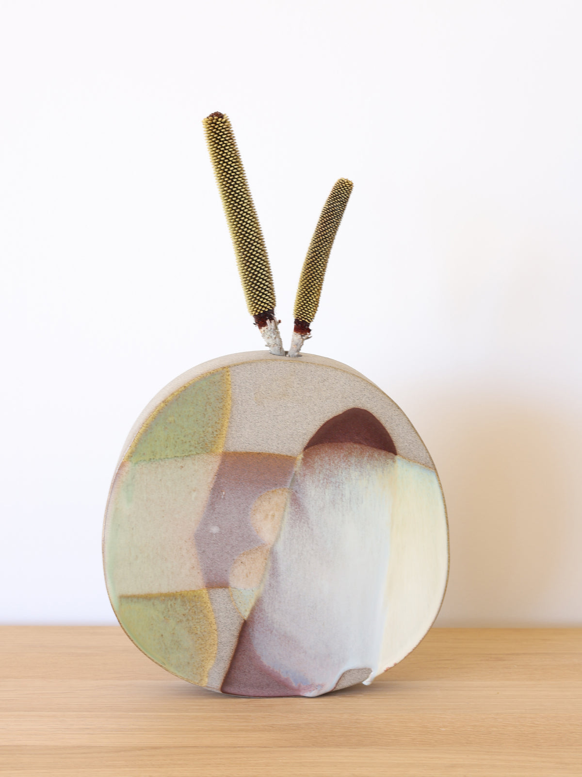 FLIP VASE // Art Series PAINTED GLAZE, Green