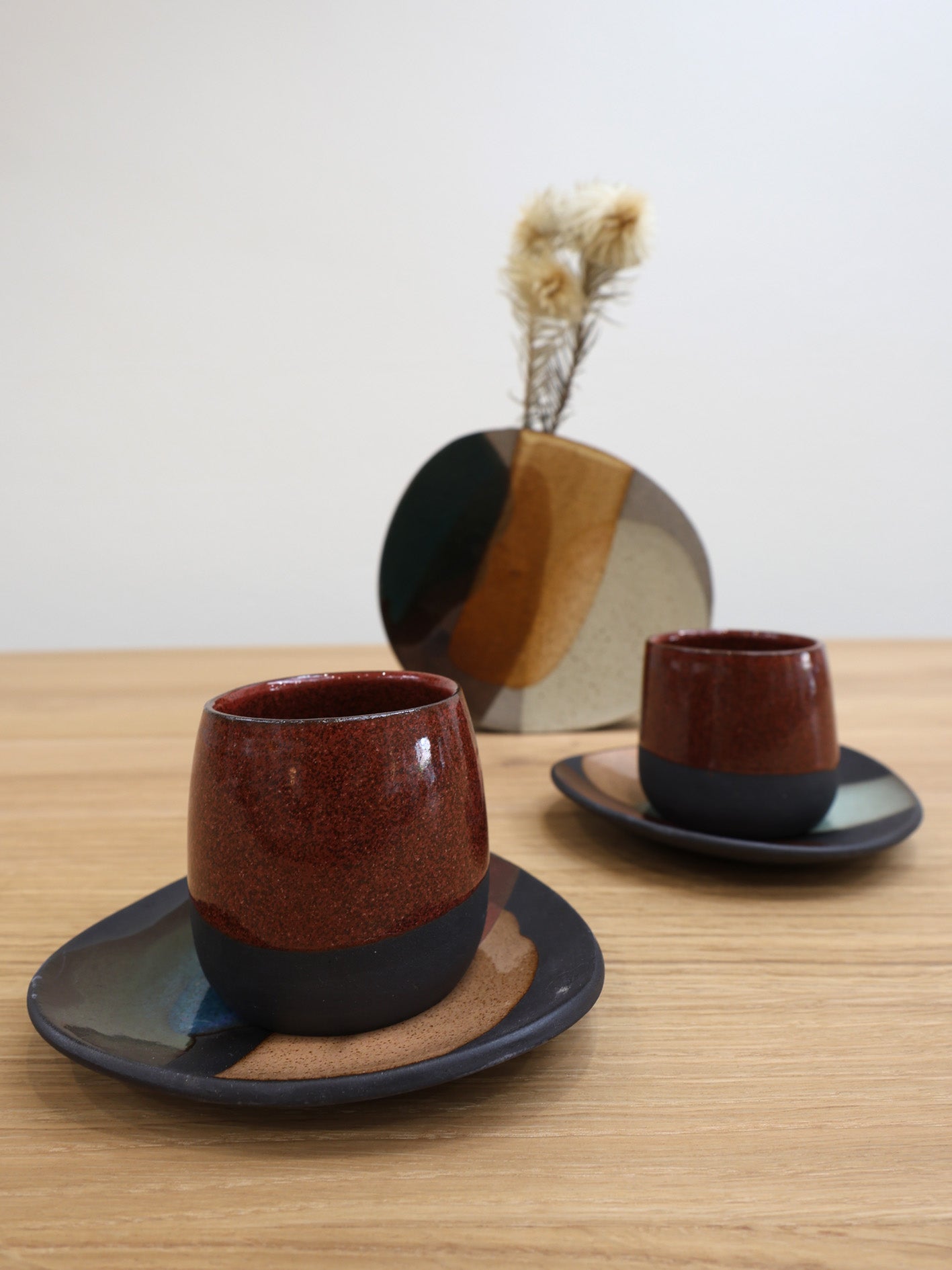 CUP & SAUCER // Art Series [BURGUNDY]