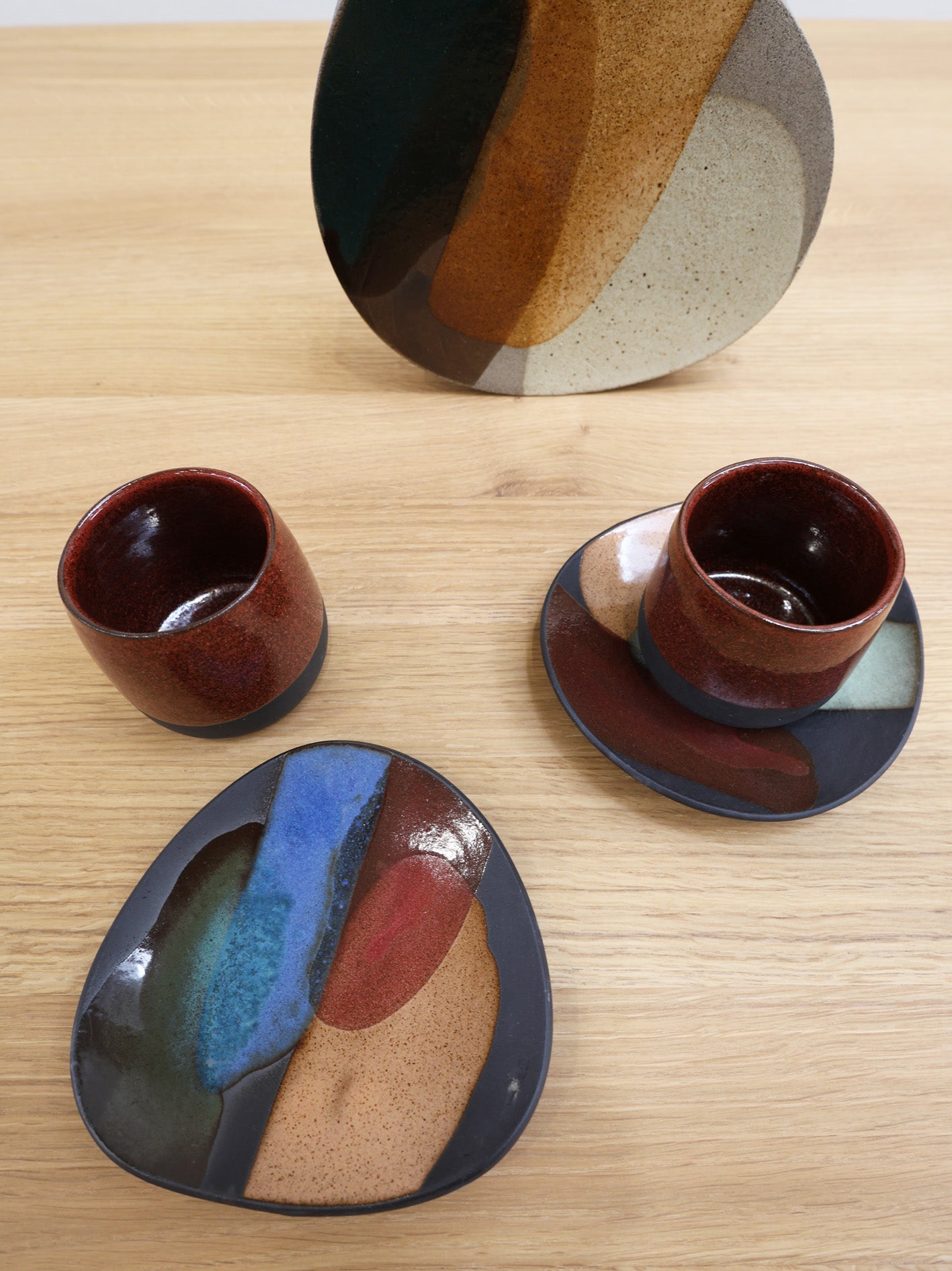 CUP & SAUCER // Art Series [BURGUNDY]