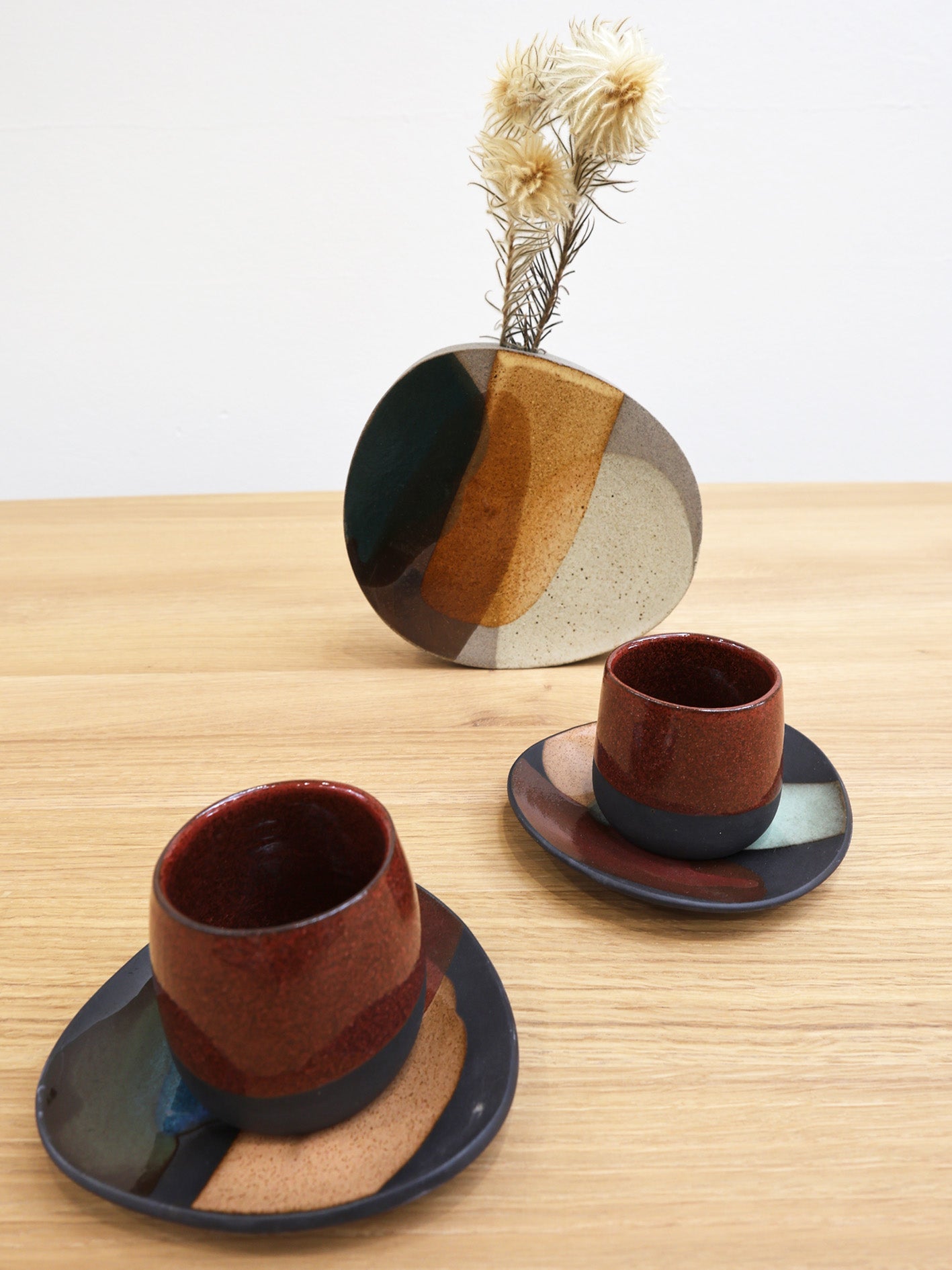 CUP & SAUCER // Art Series [BURGUNDY]