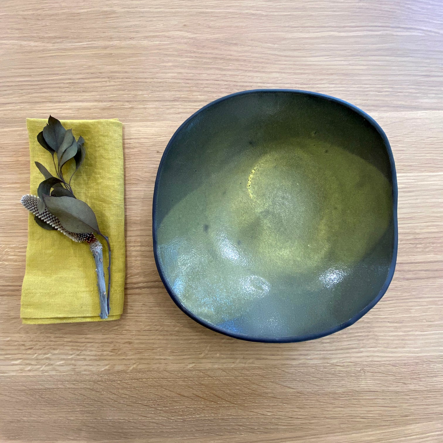 DINNER BOWLS // LICHEN, pair (2) [Gloss]