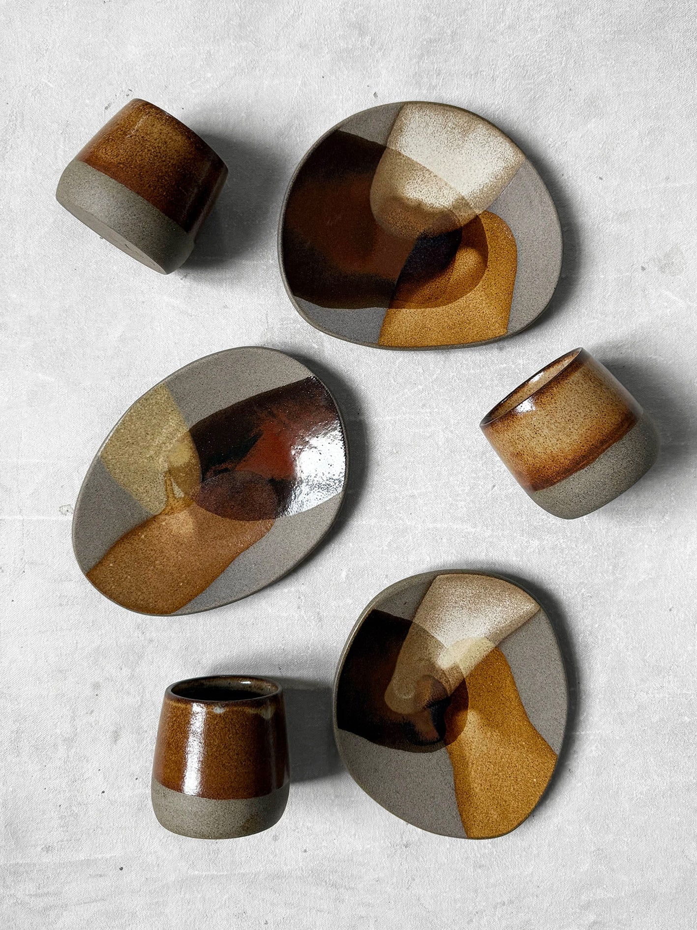 CUP & SAUCER // Art Series PAINTED GLAZE