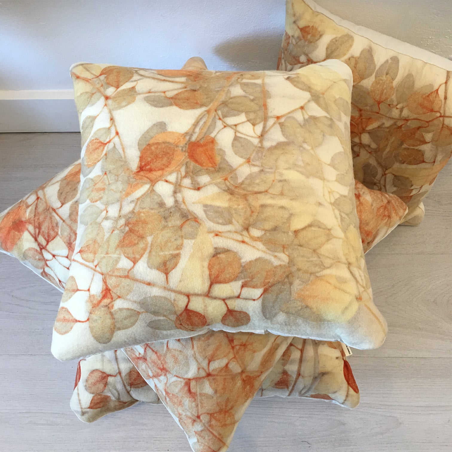 CUSHION SET // EcoWool, hand dyed, MANGROVE
