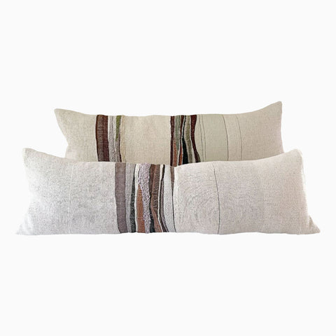 HANDWOVEN CUSHION // Rockslab, Clay