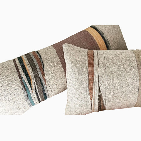 HANDWOVEN CUSHION // Rockslab, Sandstone