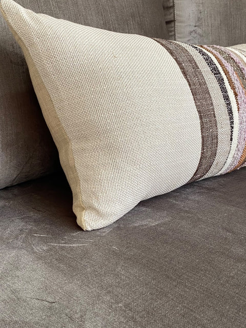 HANDWOVEN CUSHION // Rockslab, Clay JUMBO