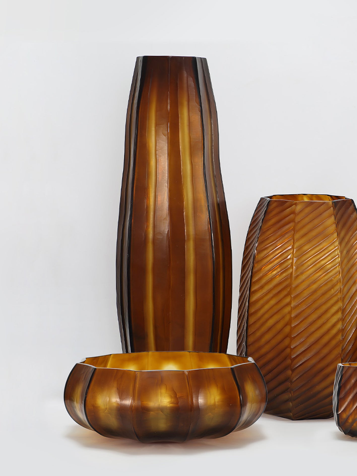 BOWL // Glass, LOTUS [Amber]