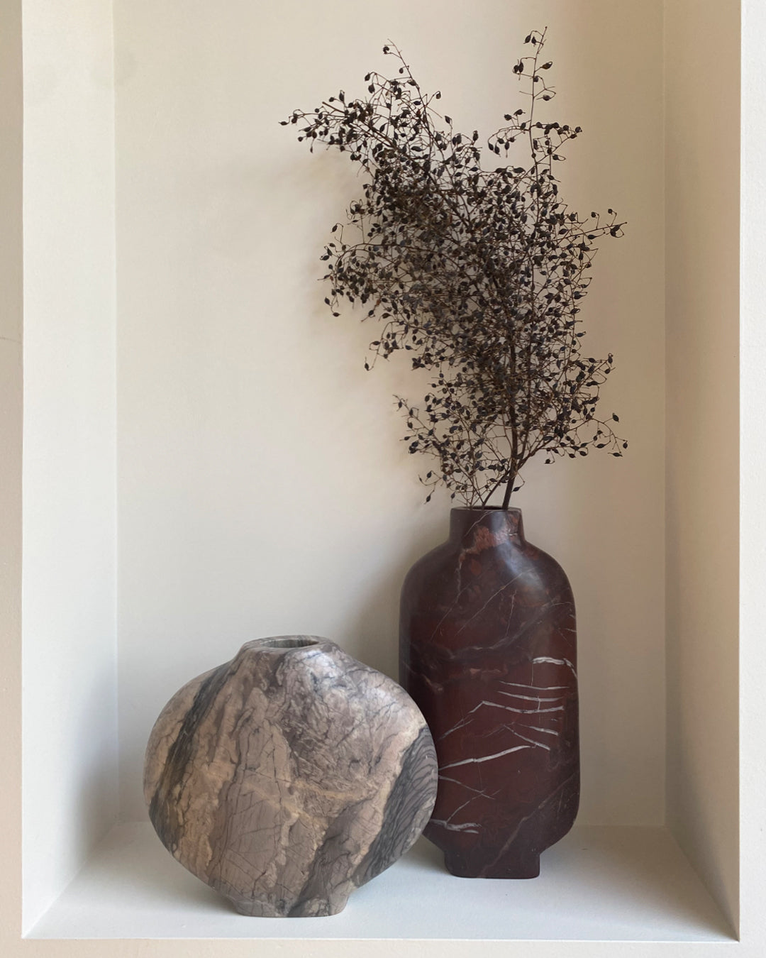 VASE // Marble, ROSSO