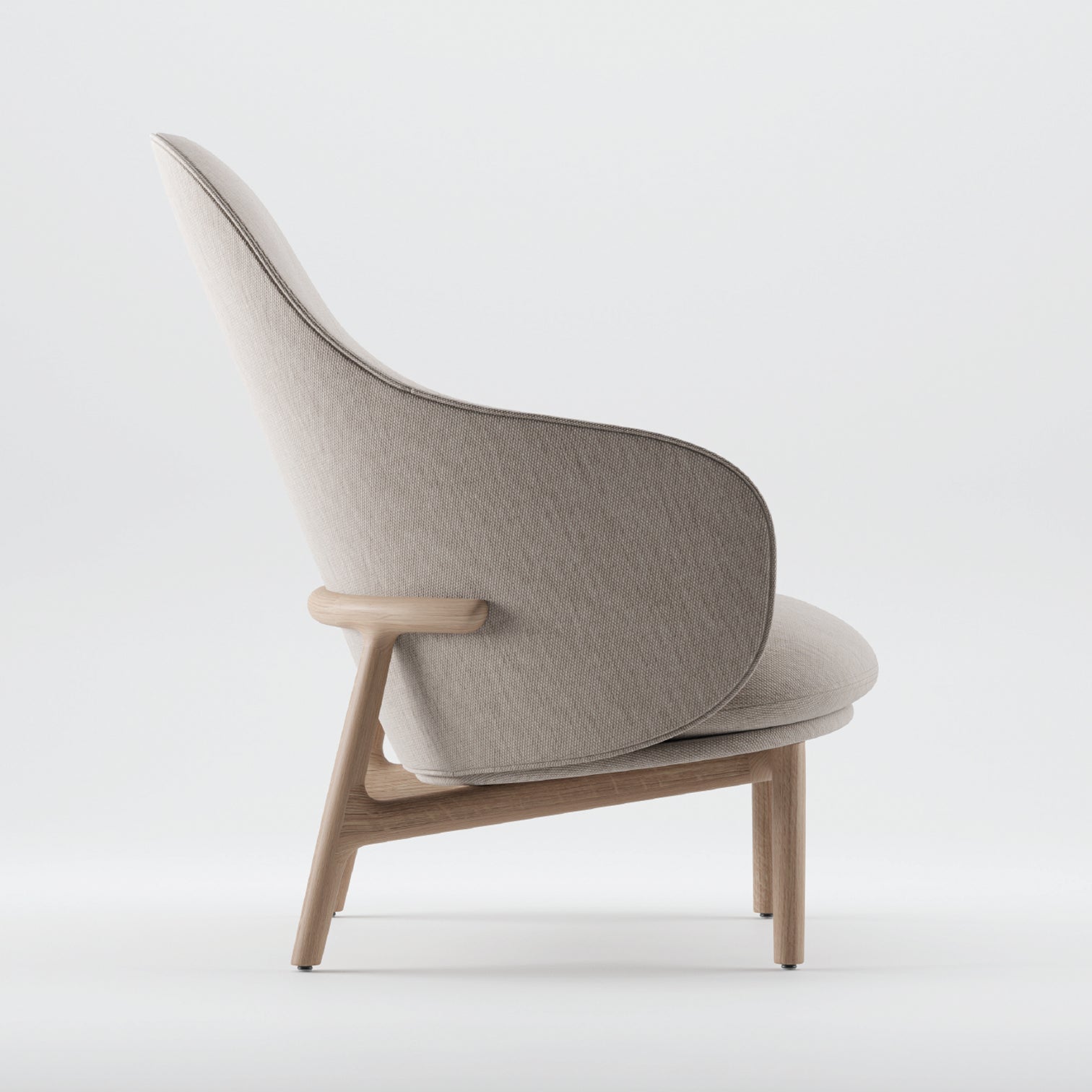 SALE - MELA LOUNGE CHAIR // High back, SAND