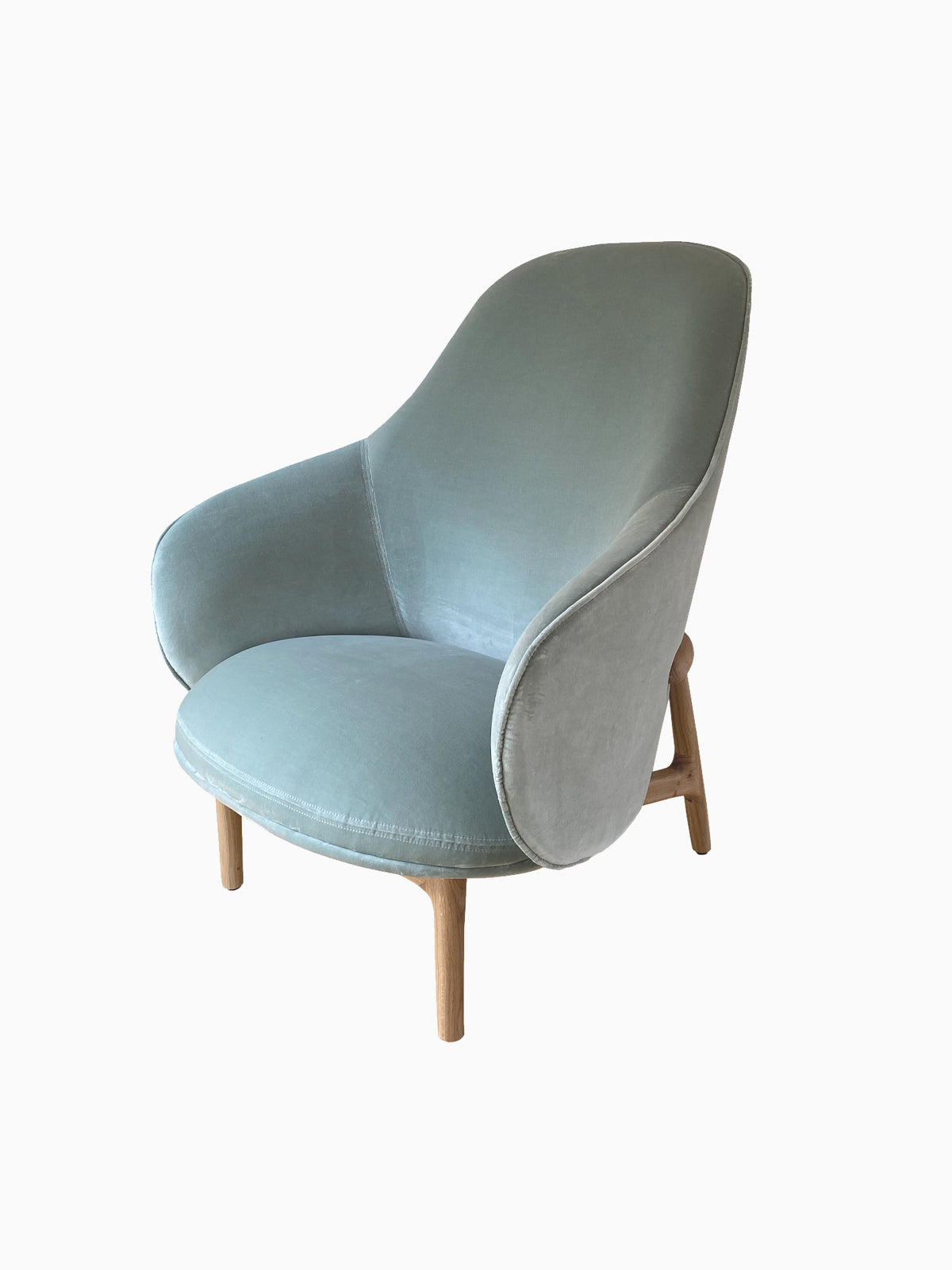 ARTSAN MELA LOUNGE CHAIR // High back, SAGE [Kvadrat Velvet]