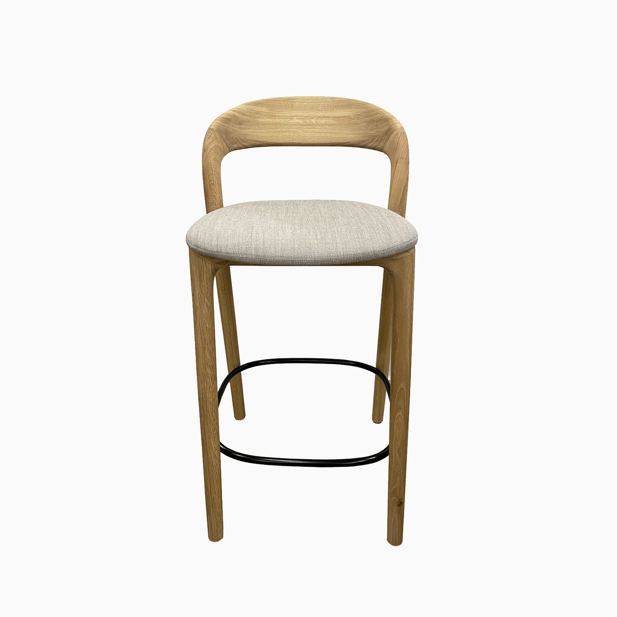 ARTISAN BREAKFAST BAR CHAIR // NEVA LIGHT, Oak [WOOL REMIX]