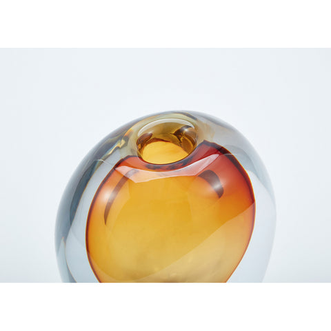 VASE // Glass, AMBER, Perle