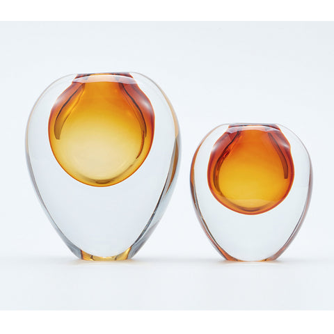 VASE // Glass, AMBER, Perle