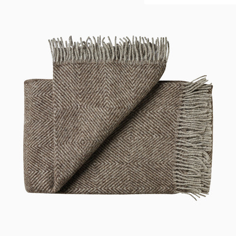 HALF BLANKET // Nordic Wool, ASH BROWN