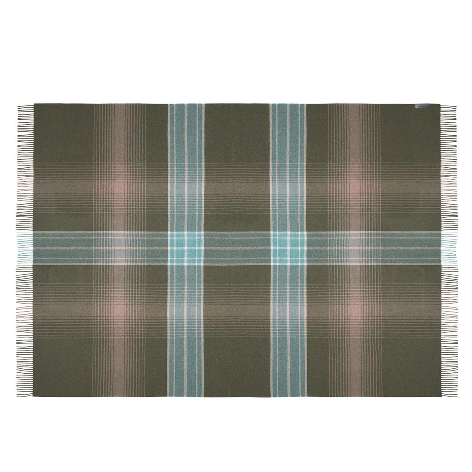 THROW // Baby Alpaca, MOSS CHECK