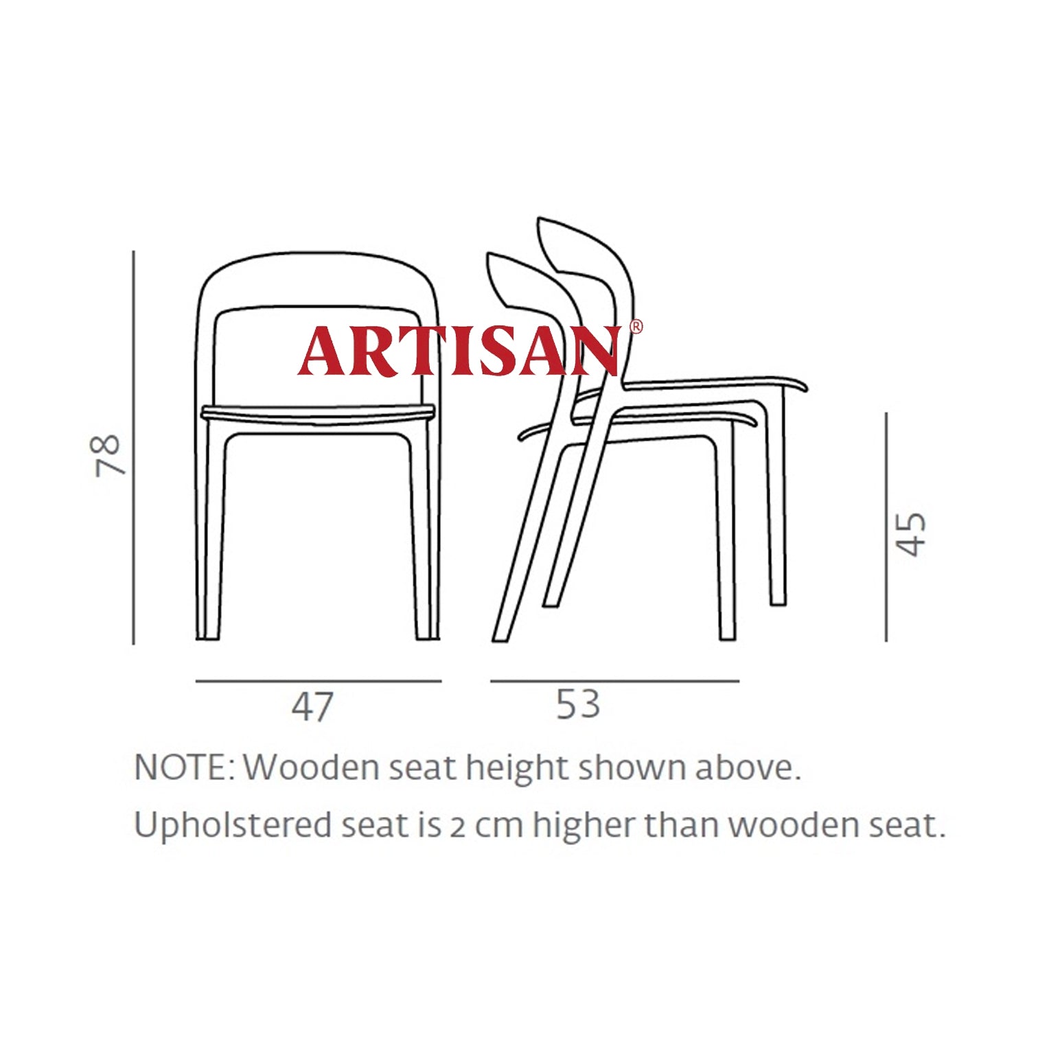 DINING CHAIR // NEVA Light [Walnut & Leather]