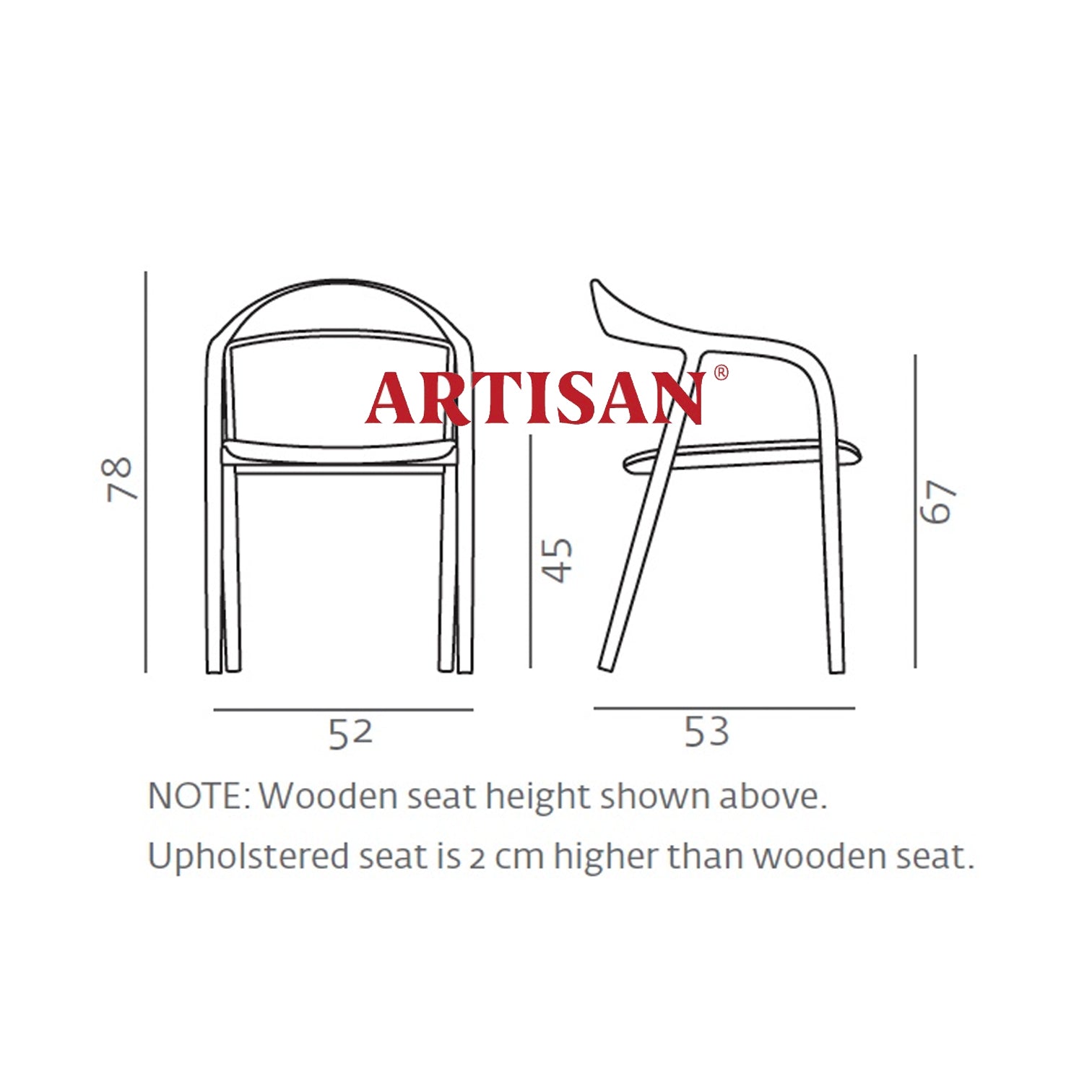 ARTISAN NEVA & NEVA LIGHT CHAIR // Oak, Leather [SAND]