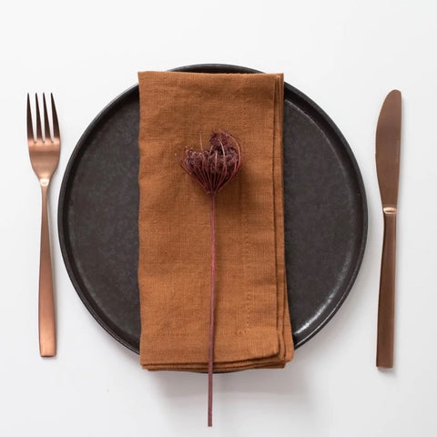 NAPKINS // Eco Tex Linen, HAZELNUT [2]