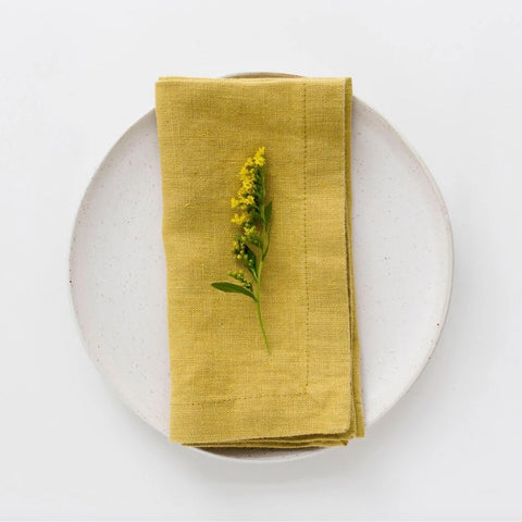 NAPKINS // Eco Tex Linen, WATTLE [2]